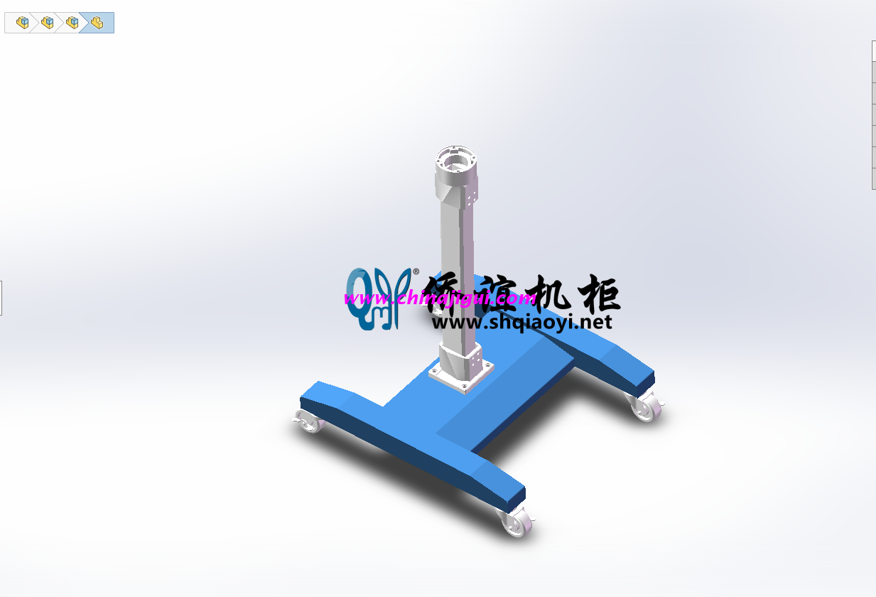 4460輕型機(jī)床懸臂箱移動支架
